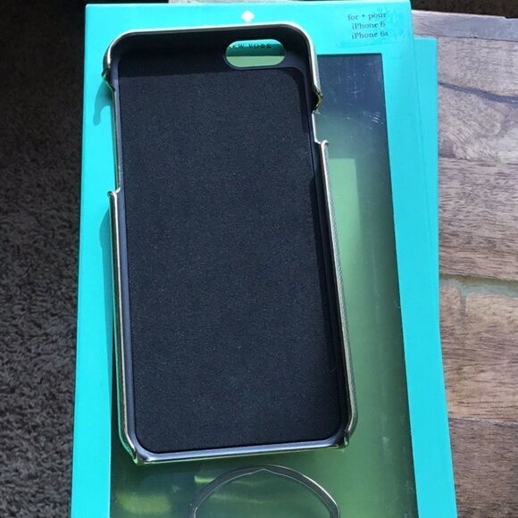 Kate Spade iPhone 6 Gold Saffiano Wrap Case (H) - Picture 7 of 8
